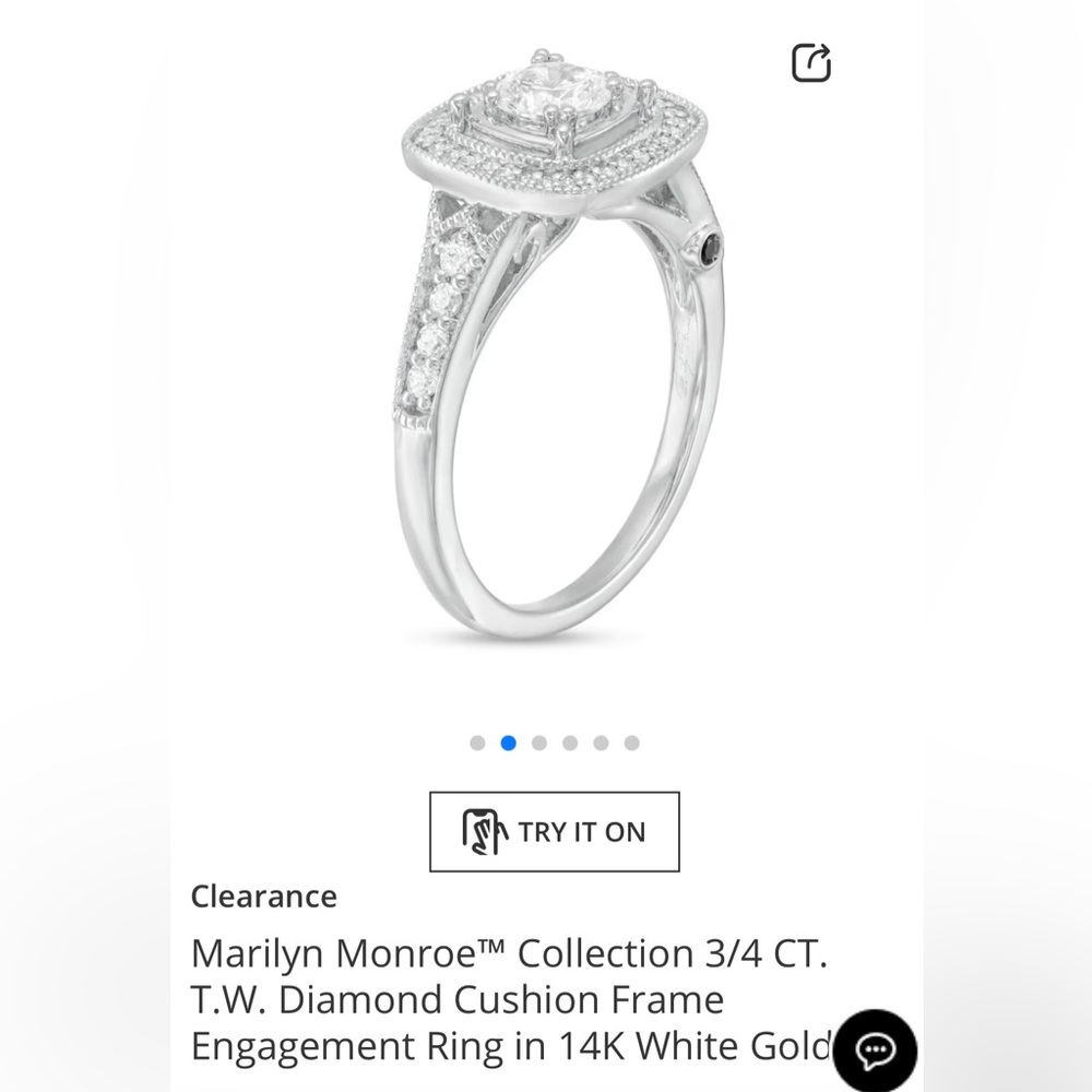 Marilyn Monroe Zales Collection 3/4 CT ring. - Picture 2 of 9